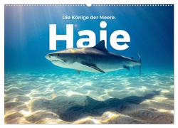 Haie – Könige der Meere. (Wandkalender 2024 DIN A2 quer), CALVENDO Monatskalender von Scott,  M.