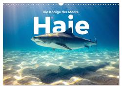 Haie – Könige der Meere. (Wandkalender 2024 DIN A3 quer), CALVENDO Monatskalender von Scott,  M.
