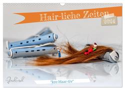 Hair-liche Zeiten (Wandkalender 2024 DIN A3 quer), CALVENDO Monatskalender von Jackisch,  Ute