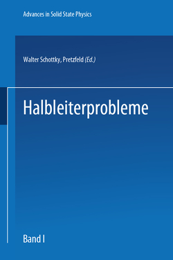 Halbleiterprobleme 1 von Schottky,  W.