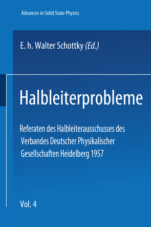Halbleiterprobleme 4 von Schottky,  W.