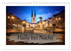 Halle bei Nacht (Wandkalender 2024 DIN A4 quer), CALVENDO Monatskalender von Gierok,  Steffen