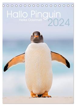 Hallo Pinguin (Tischkalender 2024 DIN A5 hoch), CALVENDO Monatskalender von Odermatt,  Heike