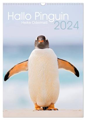 Hallo Pinguin (Wandkalender 2024 DIN A3 hoch), CALVENDO Monatskalender von Odermatt,  Heike
