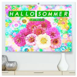 Hallo Sommer – Artwork (hochwertiger Premium Wandkalender 2024 DIN A2 quer), Kunstdruck in Hochglanz von Brunner-Klaus,  Liselotte