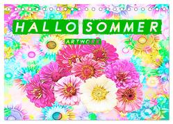 Hallo Sommer – Artwork (Tischkalender 2024 DIN A5 quer), CALVENDO Monatskalender von Brunner-Klaus,  Liselotte
