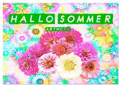 Hallo Sommer – Artwork (Wandkalender 2024 DIN A2 quer), CALVENDO Monatskalender von Brunner-Klaus,  Liselotte