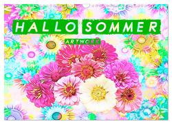 Hallo Sommer – Artwork (Wandkalender 2024 DIN A3 quer), CALVENDO Monatskalender von Brunner-Klaus,  Liselotte