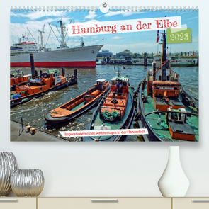 Hamburg an der Elbe – Impressionen eines Sommertages in der Hansestadt (Premium, hochwertiger DIN A2 Wandkalender 2023, Kunstdruck in Hochglanz) von Felix,  Holger