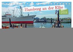 Hamburg an der Elbe – Impressionen eines Sommertages in der Hansestadt (Tischkalender 2024 DIN A5 quer), CALVENDO Monatskalender von Felix,  Holger