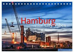 Hamburg City Vibes (Tischkalender 2024 DIN A5 quer), CALVENDO Monatskalender von Muß,  Jürgen