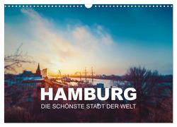 Hamburg – die schönste Stadt der Welt (Wandkalender 2024 DIN A3 quer), CALVENDO Monatskalender von Kunde,  Florian