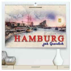 Hamburg für Genießer (hochwertiger Premium Wandkalender 2024 DIN A2 quer), Kunstdruck in Hochglanz von Roder,  Peter