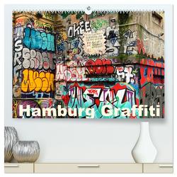 Hamburg Graffiti (hochwertiger Premium Wandkalender 2024 DIN A2 quer), Kunstdruck in Hochglanz von zwayne,  zwayne