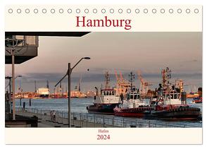 Hamburg Hafen (Tischkalender 2024 DIN A5 quer), CALVENDO Monatskalender von Pompsch,  Heinz