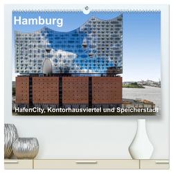 Hamburg. HafenCity, Kontorhausviertel und Speicherstadt. (hochwertiger Premium Wandkalender 2024 DIN A2 quer), Kunstdruck in Hochglanz von Seethaler Fotografie,  Thomas