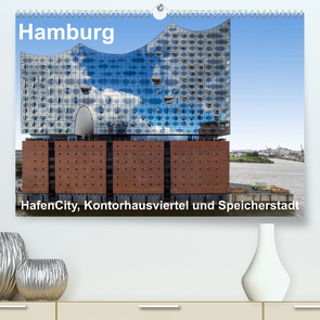 Hamburg. HafenCity, Kontorhausviertel und Speicherstadt. (Premium, hochwertiger DIN A2 Wandkalender 2022, Kunstdruck in Hochglanz) von Seethaler Fotografie,  Thomas