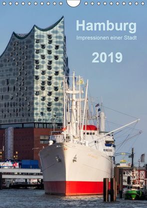 Hamburg – Impressionen einer Stadt (Wandkalender 2019 DIN A4 hoch) von Kolfenbach,  Klaus