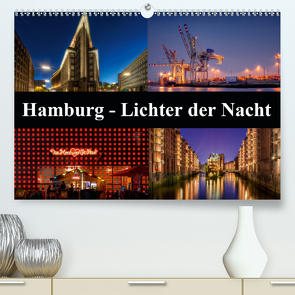 Hamburg – Lichter der Nacht (Premium, hochwertiger DIN A2 Wandkalender 2020, Kunstdruck in Hochglanz) von Buchspies,  Carina