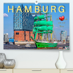 Hamburg – meine Stadt mit viel Herz (Premium, hochwertiger DIN A2 Wandkalender 2020, Kunstdruck in Hochglanz) von Roder,  Peter