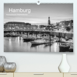 Hamburg monochrome Impressionen (Premium, hochwertiger DIN A2 Wandkalender 2023, Kunstdruck in Hochglanz) von Hasche Fotografie,  Joachim