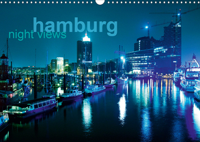 hamburg – night views (Wandkalender 2020 DIN A3 quer) von Muß,  Jürgen