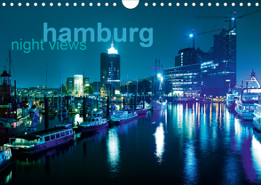 hamburg – night views (Wandkalender 2020 DIN A4 quer) von Muß,  Jürgen