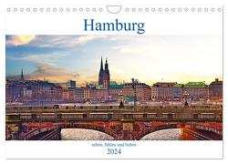 Hamburg sehen, fühlen und lieben (Wandkalender 2024 DIN A4 quer), CALVENDO Monatskalender von Michalzik,  Paul