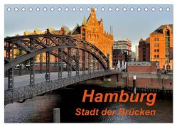 Hamburg. Stadt der Brücken (Tischkalender 2024 DIN A5 quer), CALVENDO Monatskalender von Pompsch,  Heinz