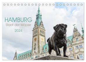 Hamburg – Stadt der Möpse (Tischkalender 2024 DIN A5 quer), CALVENDO Monatskalender von und Julia Dodeck,  Ole