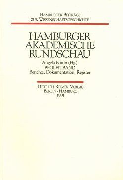 Hamburger Akademische Rundschau von Bottin,  Angela, Krause,  Eckhart, Otto,  Gunter, Walter,  Wolfgang