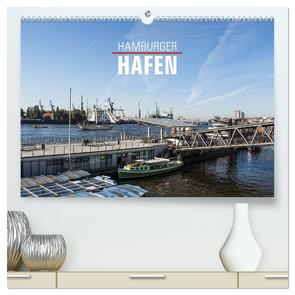 Hamburger Hafen (hochwertiger Premium Wandkalender 2024 DIN A2 quer), Kunstdruck in Hochglanz von Kerpa,  Ralph