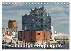 Hamburger Highlights (Tischkalender 2024 DIN A5 quer), CALVENDO Monatskalender von Seethaler,  Thomas