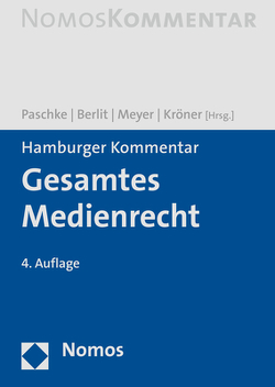 Hamburger Kommentar Gesamtes Medienrecht von Berlit,  Wolfgang, Kröner,  Lars, Meyer,  Claus, Paschke,  Marian