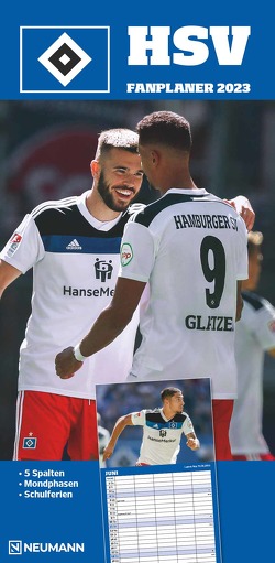 Hamburger SV 2023 – Fanplaner – Fußball-Kalender – Fan-Kalender – 22×45 – Sport