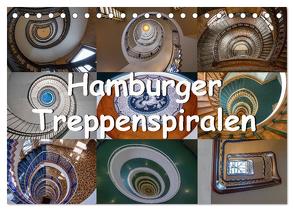 Hamburger Treppenspiralen (Tischkalender 2024 DIN A5 quer), CALVENDO Monatskalender von Salomo & Thomas Becker,  Annick