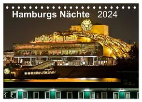 Hamburgs Nächte (Tischkalender 2024 DIN A5 quer), CALVENDO Monatskalender von Heymanns,  Rolf