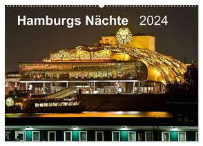 Hamburgs Nächte (Wandkalender 2024 DIN A2 quer), CALVENDO Monatskalender von Heymanns,  Rolf