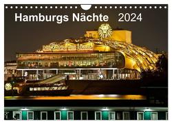 Hamburgs Nächte (Wandkalender 2024 DIN A4 quer), CALVENDO Monatskalender von Heymanns,  Rolf