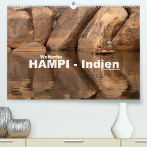 Hampi – Indien (Premium, hochwertiger DIN A2 Wandkalender 2023, Kunstdruck in Hochglanz) von Schickert,  Peter