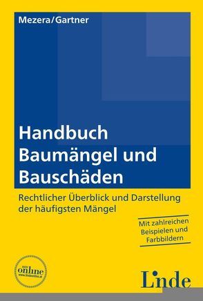 Handbuch Baumängel und Bauschäden von Gartner,  Herbert, Mezera,  Karl