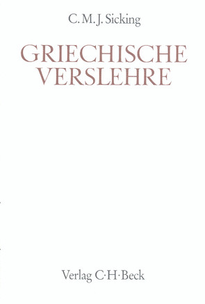 Griechische Verslehre von Raalte,  Marlein van, Sicking,  C. M. J.