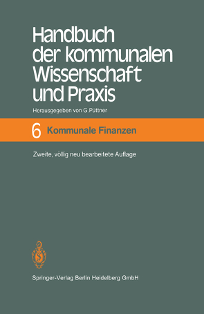 Handbuch der kommunalen Wissenschaft und Praxis von Püttner,  Günter