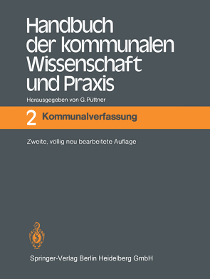 Handbuch der kommunalen Wissenschaft und Praxis von Borchmann,  M., Püttner,  Günter