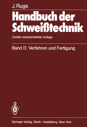 Handbuch der Schweißtechnik von Ruge,  Jürgen