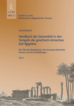 Handbuch der Szenentitel in den Tempeln der griechisch-römischen Zeit Ägyptens von Beinlich,  Horst