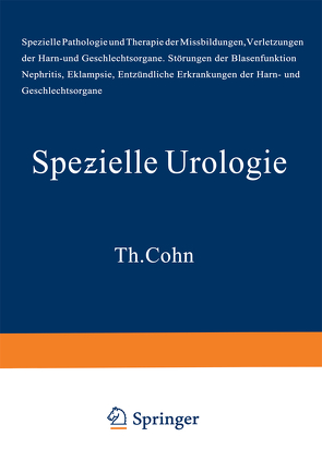 Handbuch der Urologie von Lichtenberg,  A. v., Voelcker,  F., Wildbolz,  H.