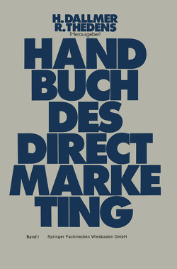 Handbuch des Direct-Marketing von Dallmer,  Heinz