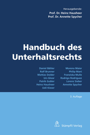 Handbuch des Unterhaltsrechts von Hausheer,  Heinz, Spycher,  Annette
