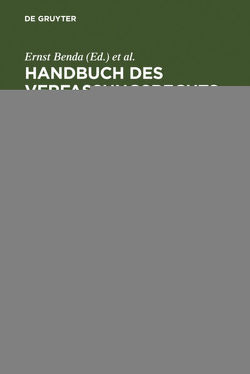 Handbuch des Verfassungsrechts der Bundesrepublik Deutschland von Benda,  Ernst, Hesse,  Konrad, Heyde,  Wolfgang, Maihofer,  Werner, Vogel,  Hans-Jochen